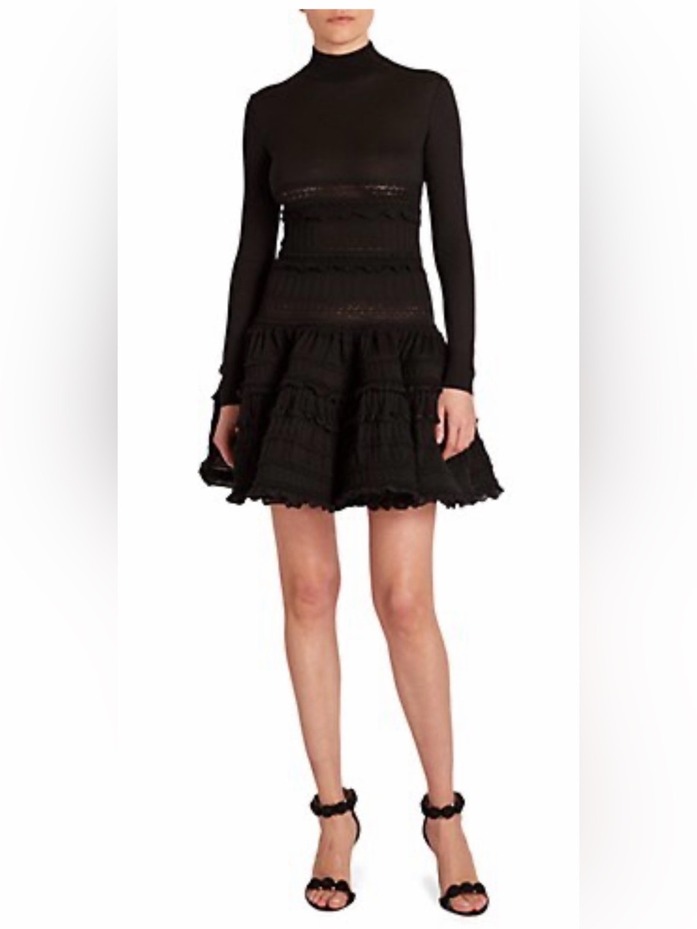 Alaïa Long-Sleeved Crinoline Dress - Picture 9 of 11